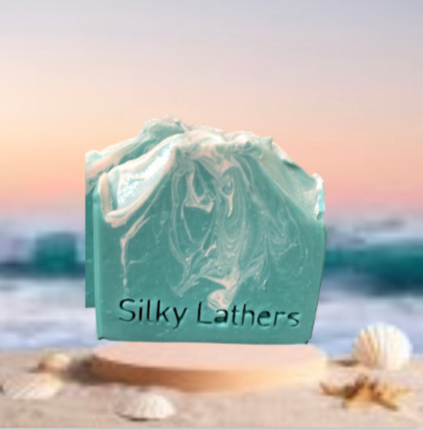 Frosted Sea Glass Handmade Hemp Soap