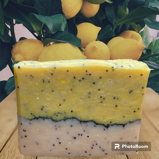 Lemon Poppyseed Handmade Hemp Soap