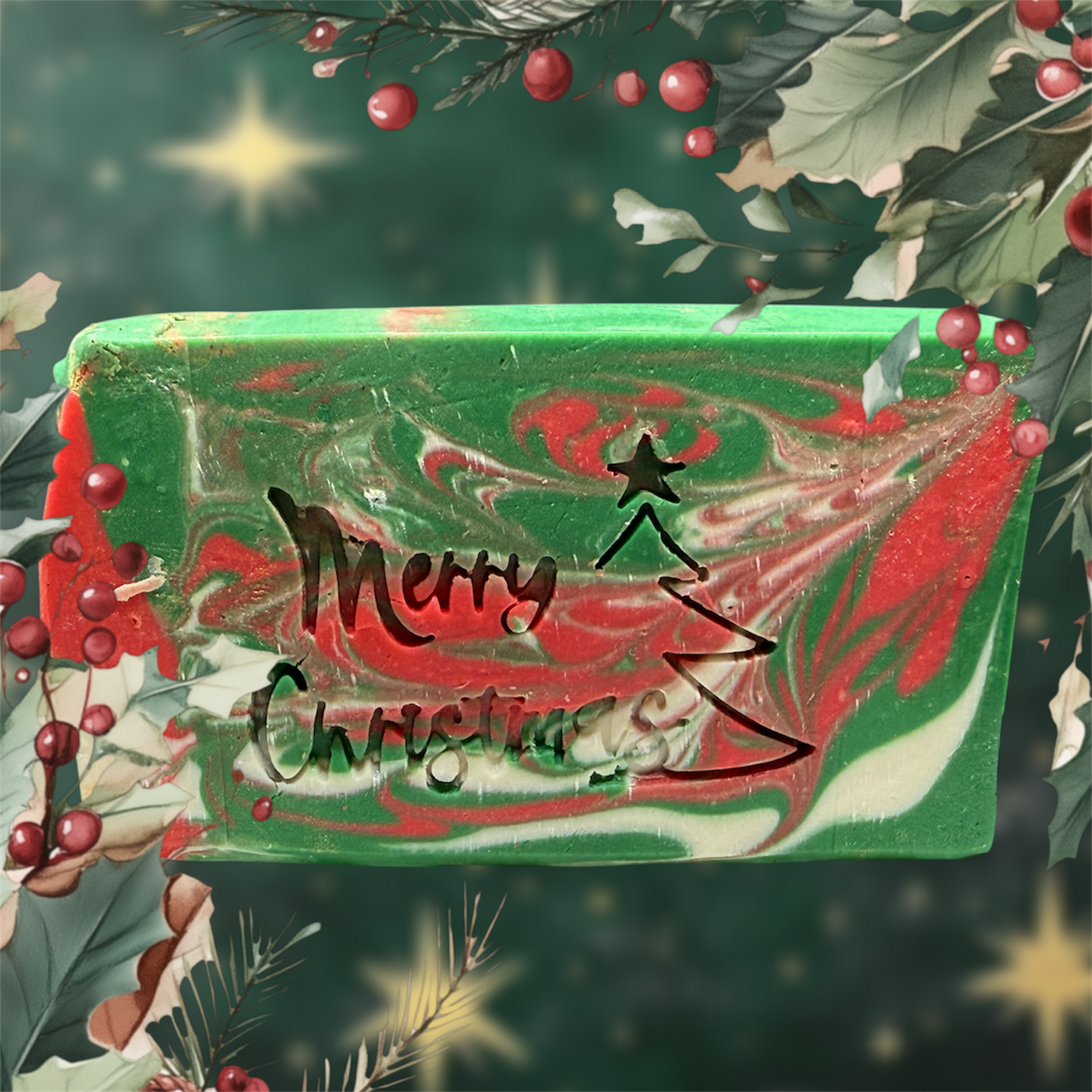 Christmas Pine Scented Handmade Artisan Hemp Soap